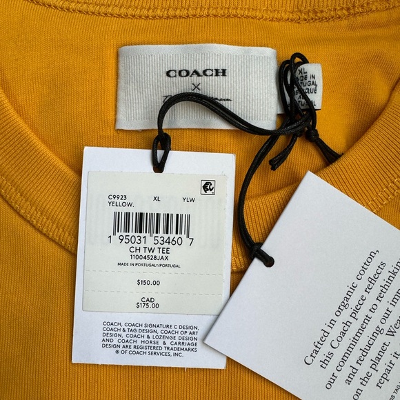 💋Coach X Tom Wesselmann T Shirt In Organic Cotton - Picture 8 of 10